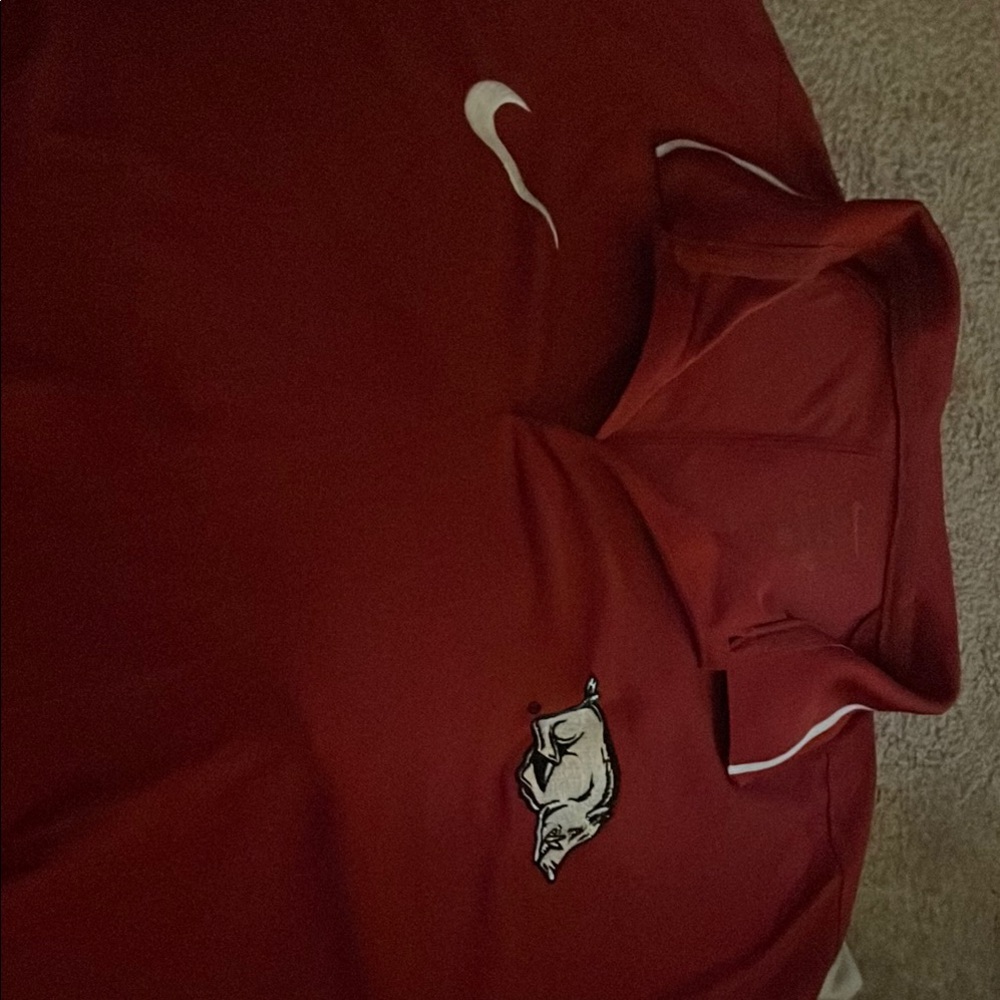 Nike Razorback Red Arkansas Polo Shirt
